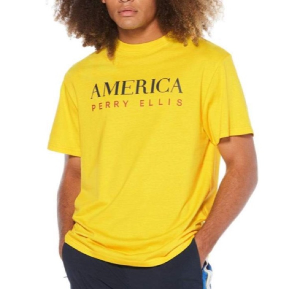 Perry Ellis America Classic Stacked Tee